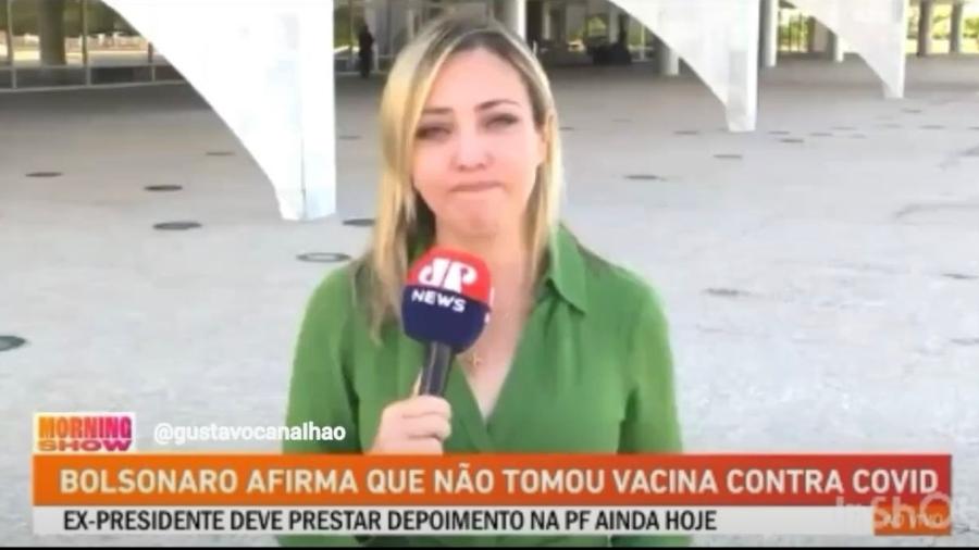 Trecho de Katiuscia Sotomayor no "Morning Show" virou meme nas redes - Reprodução/Jovem Pan