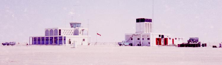 O Aeroporto Internacional de Dubai, em 1965