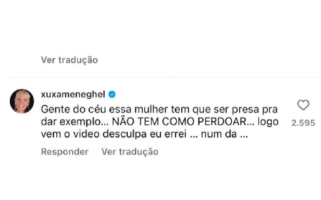 Xuxa Meneghel detonou a postura de Ana Paula Minerato