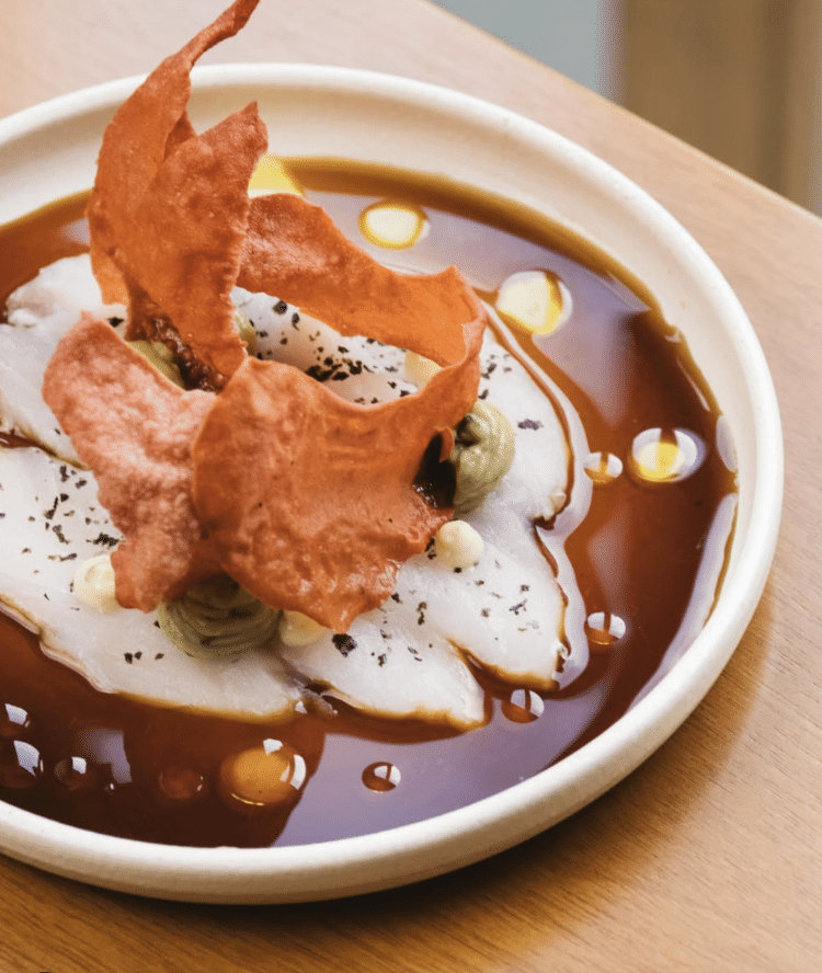 Crudo de peixe do dia, do Jacó