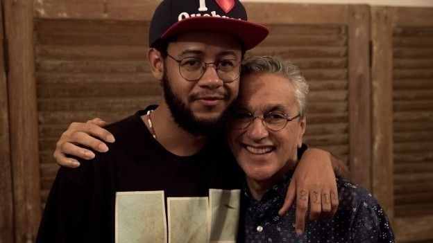 Emicida com Caetano Veloso - Divulgação