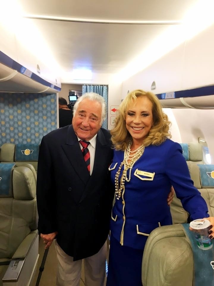 5.set.2016 - Luis Gustavo e Arlete Salles começam a gravar "Brasil a Bordo", nova série de Miguel Falabella na Globo - Reprodução/Facebook/Miguel Falabella