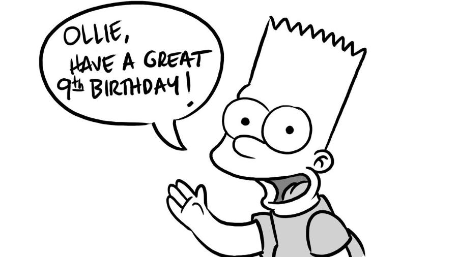 Até o Bart Simpson deixou seu parabéns - Reprodução/Twitter.com/monkeyes
