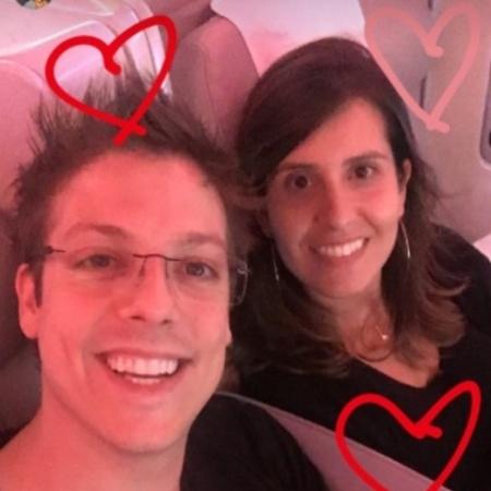 Fábio Porchat e Nataly Mega embarcam para lua de mel - Reprodução/Instagram/natalymega