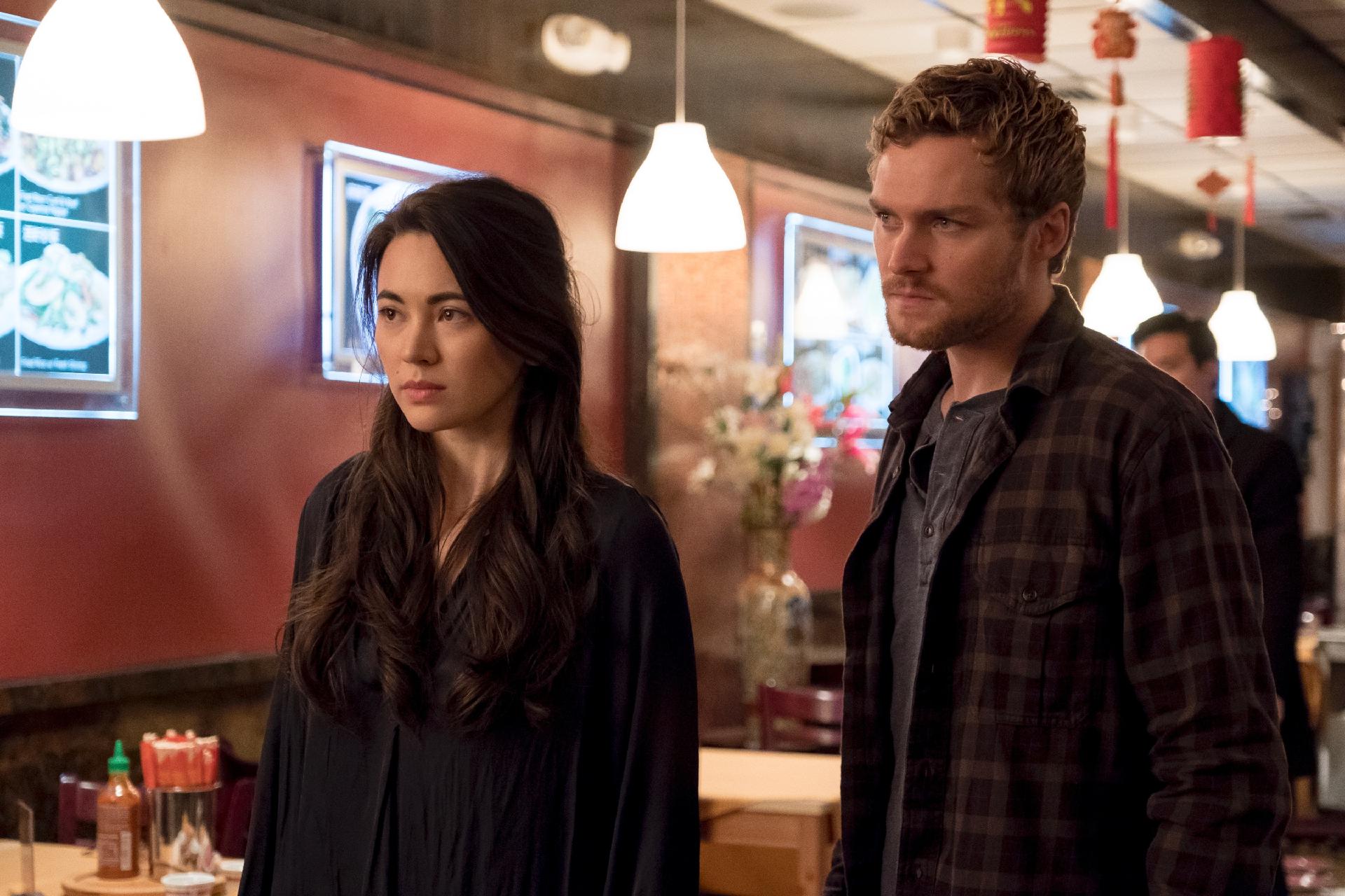Colleen (Jessica Henwick) e Danny (Finn Jones) em cena da segunda temporada de "Punho de Ferro" - Divulgação/Netflix