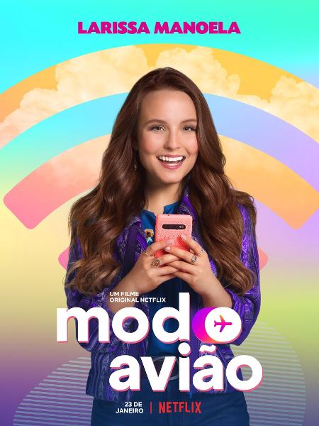 Pôster de Modo Avião, primeiro filme de Larissa Manoela com a Netflix - Divulgação