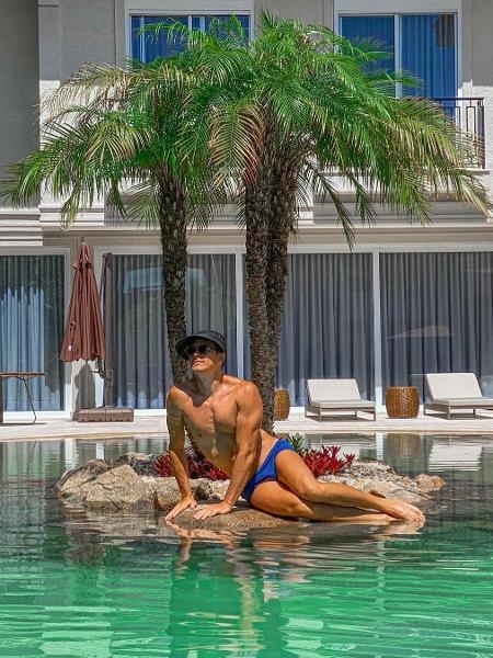 Rodrigo Faro nega ostentação após exibir sua piscina luxuosa - Reprodução/Instagram