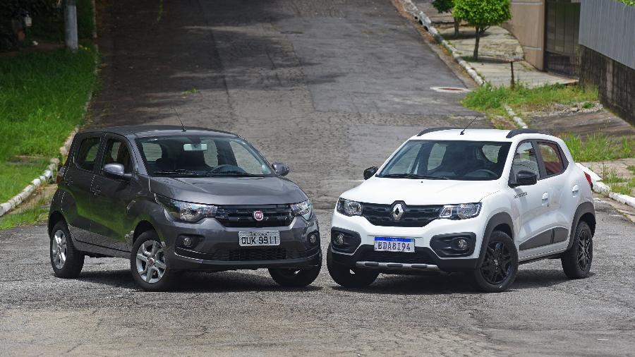 Mobi e Kwid ocupam, respectivamente, a 24º e a 33º posição do ranking de carros mais vendidos pro varejo