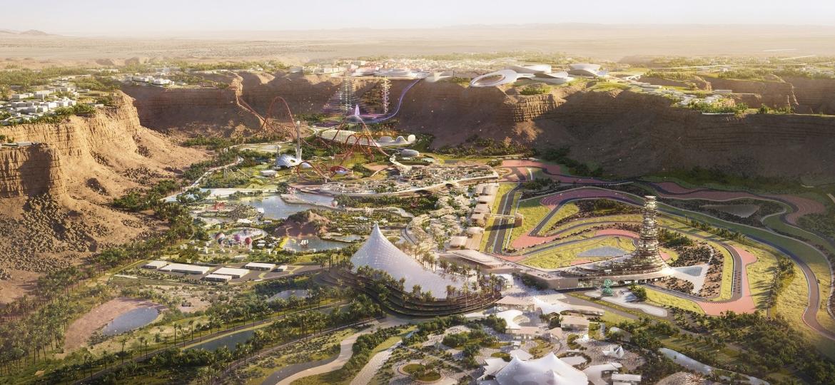 Atração recordista ficará no Six Flags Qiddiya, parque na Arábia Saudita, com previsão de estreia para 2023 - Divulgação