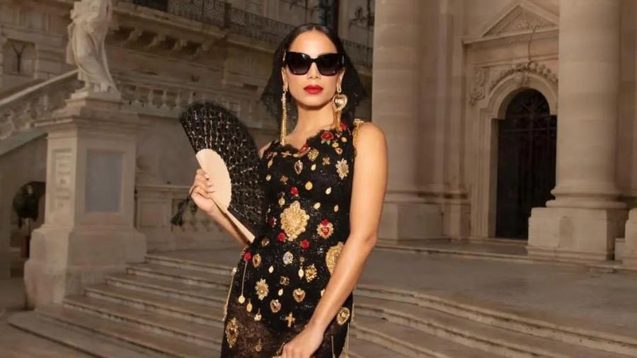 Anitta em look Dolce & Gabbana: agora ela será estrela musical da Savage x Fenty, grife de lingerie de Rihanna - Reprodução/Instagram