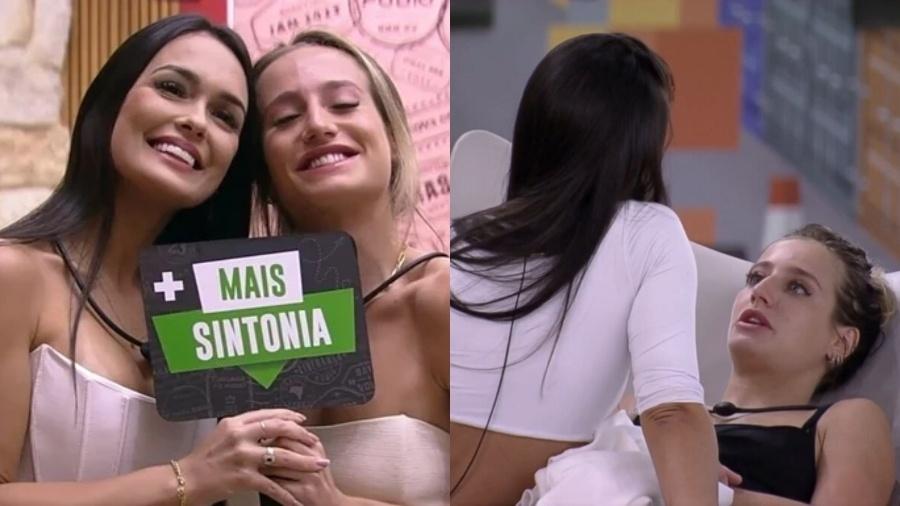 BBB 23: Larissa e Bruna entraram como duplas, mas estão em pé de guerra  - Reprodução/Globoplay