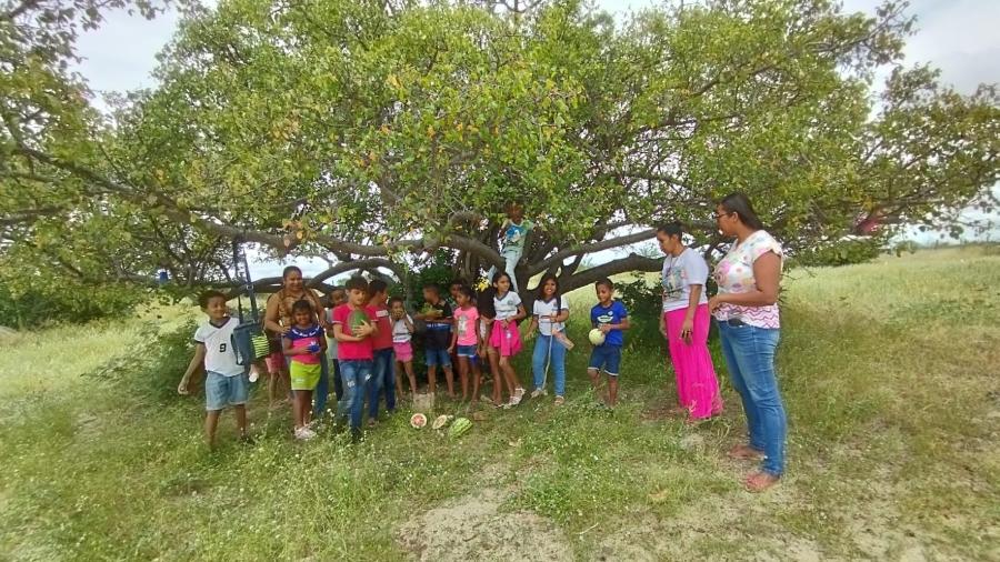 Escola indígena do PE ensina números, letras e as tradições do povo Pankará - Arquivo Escola Josefa Alice