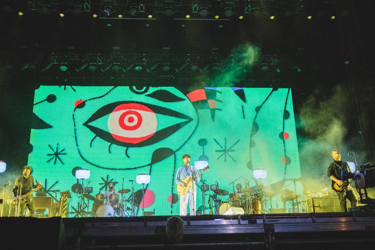 Ezra Koenig, do Vampire Weekend, durante o Primavera Sound Festival, em Barcelona