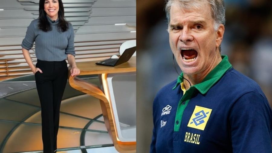 De acordo com revista, Ana Paula Araújo está namorando com técnico Bernardinho