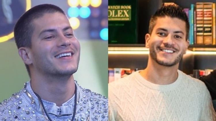 Antes e depois de Arthur Aguiar, do BBB 22