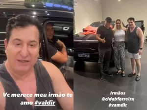 Marrone diz ser Papai Noel e dá carro importado de R$ 300 mil para irmão