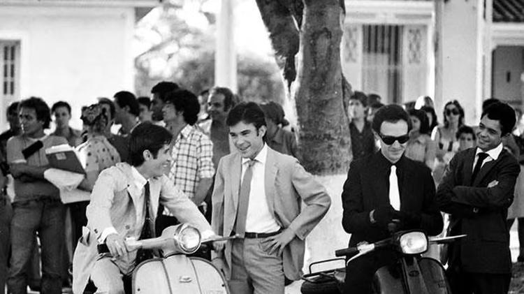 João Carlos Barroso, Ricardo Blat e Ney Latorraca em 'Estúpido Cupido' (1976)