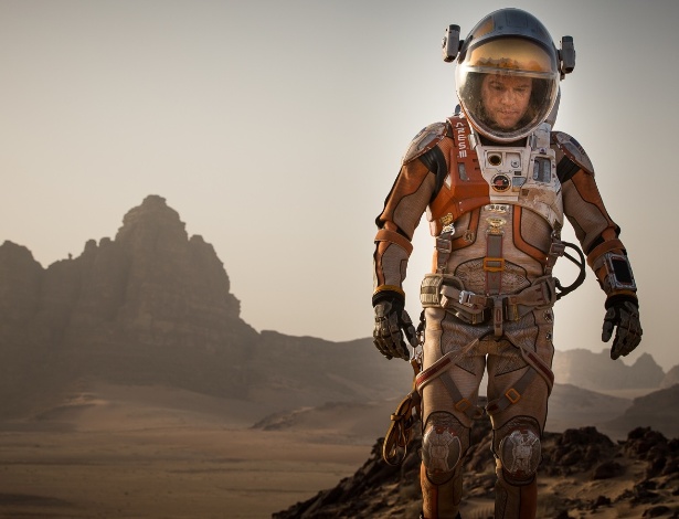 Matt Damon em cena do filme "Perdido em Marte", de Ridley Scott, que será exibido em Toronto - Divulgação