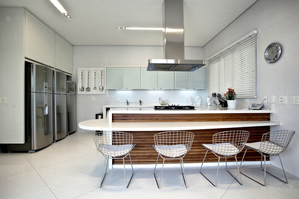 Inspire se em modelos de cozinha para decorar a sua bol fotos ... Integrando com laminado e porcelanato