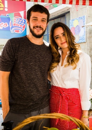 Bruna (Fernanda Vasconcellos) e Giovanni (Jayme Matarazzo) em "Haja Coração" - João Miguel Junior/Globo/Divulgação - João Miguel Junior/Globo/Divulgação