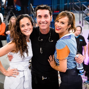 Alice Braga, Dinho Ouro Preto e Mariana Ximenes participam do "Altas Horas" - Ramon Vasconcelos/TV Globo - Ramon Vasconcelos/TV Globo