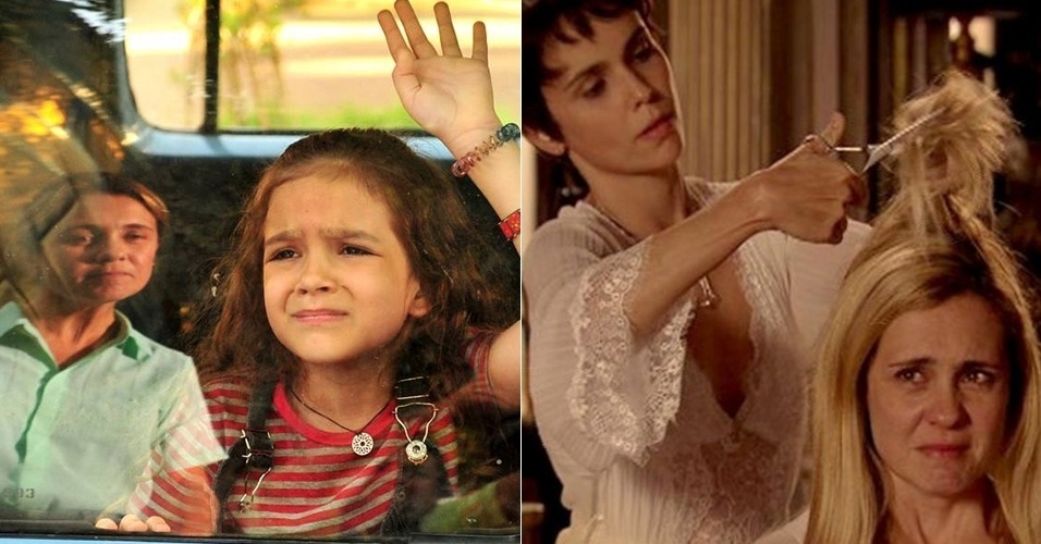 Primeira e segunda fases de "Avenida Brasil" - Reprodução/TV Globo