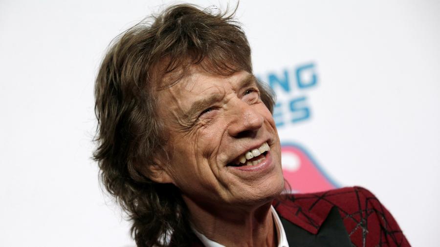 Mick Jagger em abertura da exposição "Exhibitionism: The Rolling Stones", em Nova York - Reuters