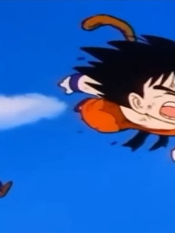 Goku criança em cima da cabeça de - Daiko O Saiyajin