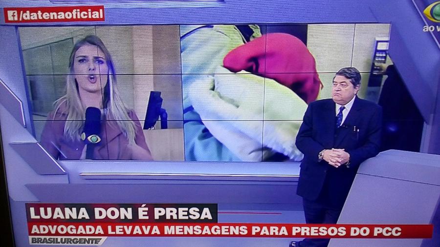 Datena comenta prisão da ex-repórter da RedeTV! Luana Don - Reprodução/Band