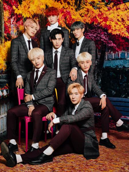 Os sete integrantes do BLANC7, grupo de K-pop que veio ao Brasil apenas quatro meses depois de ser formado - Gabo Morales/UOL - Gabo Morales/UOL