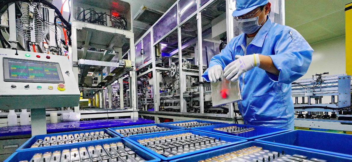 Fábrica de baterias para veículos elétricos na China - Xinhua/Yang Shiyao