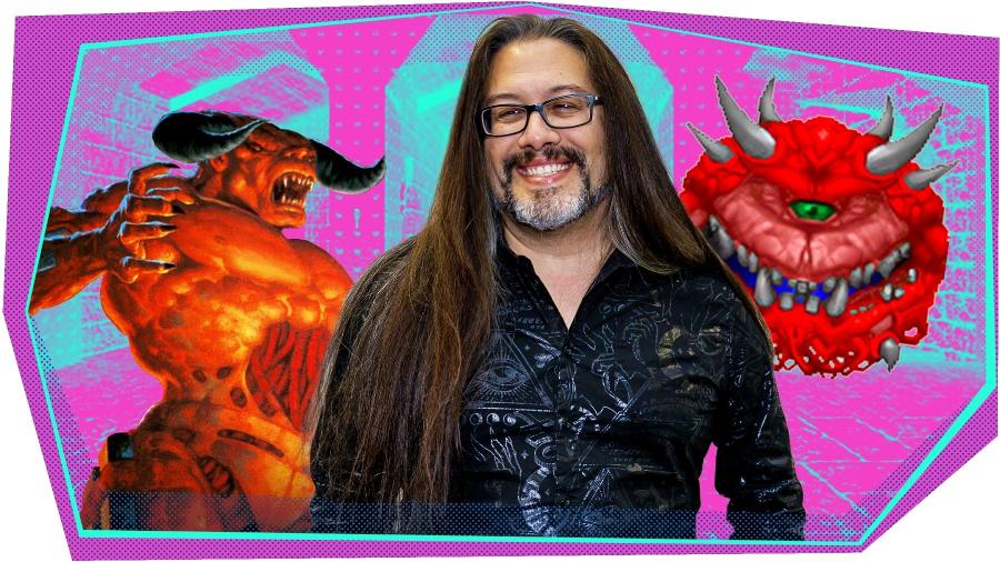 John Romero falou do passado e do presente de seus jogos - Arte/UOL