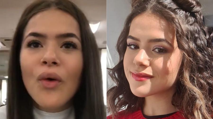 A atriz e apresentadora Maisa, antes e depois da transição capilar - Reprodução/Instagram
