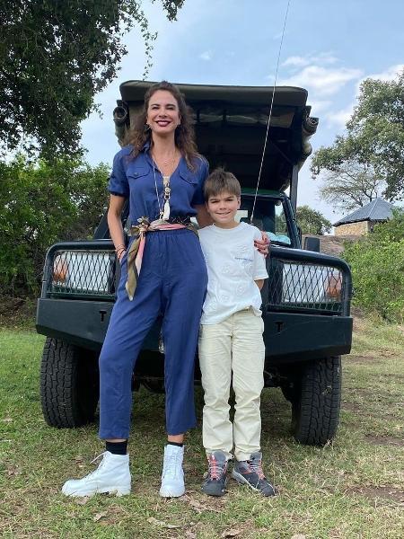 Luciana Gimenez e filho Lorenzo, de 9 anos - Reprodução/Instagram