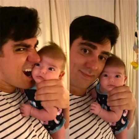 Marcelo Adnet faz graça com a filha, Alice - Reprodução / Instagram