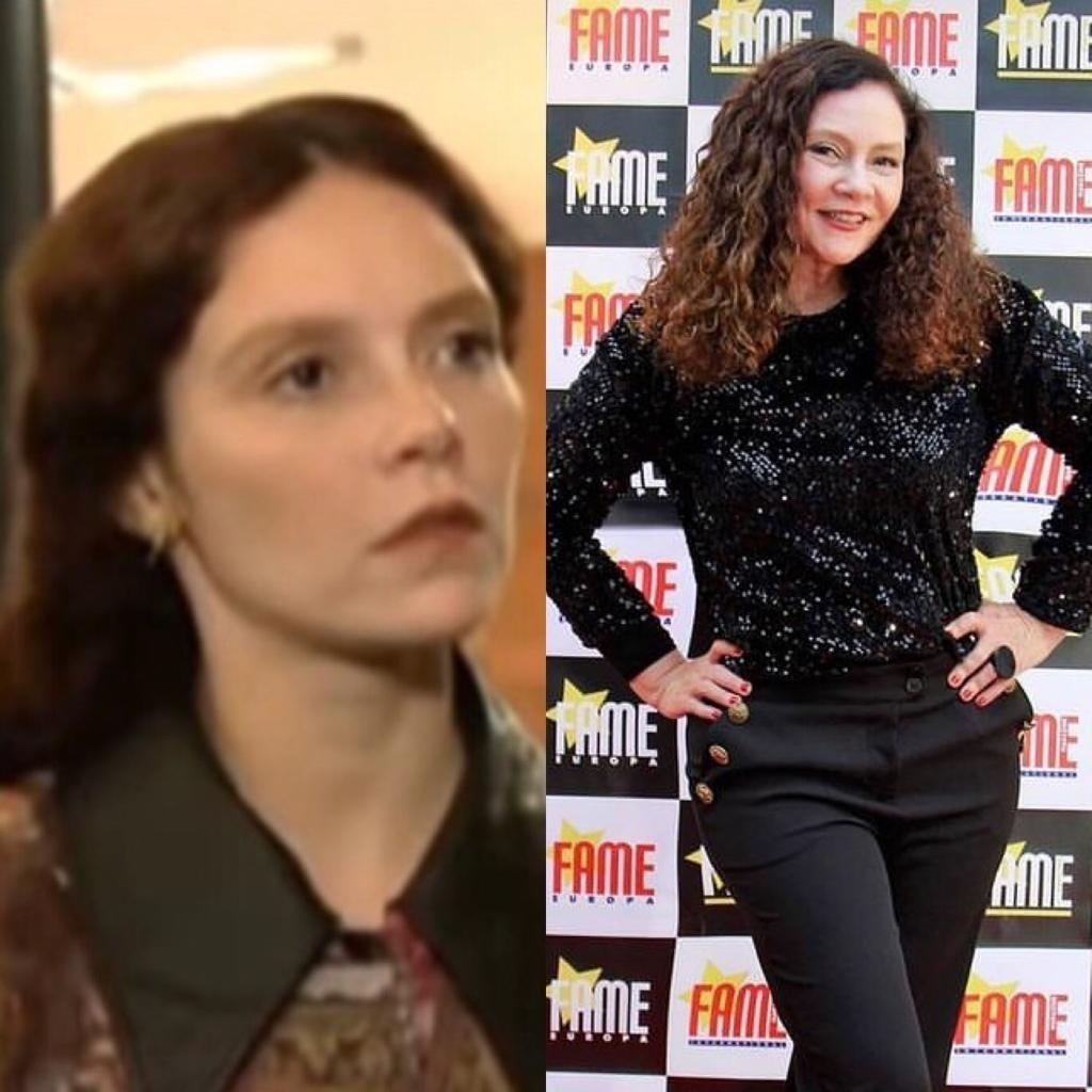 Thaís de Campos viveu Andrezza em "A Viagem" - Divulgação / TV Globo / Reprodução / Instagram