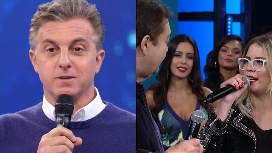 Domingão com Huck: Faustão aparece durante programa do Domingão com Huck - Reprodução/TV Globo
