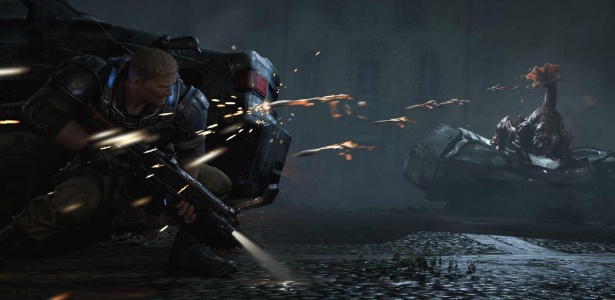 O protagonista de "Gears of War 4", JD, é filho do herói da série original, Marcus Fênix - Divulgação