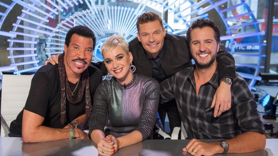 Lionel Richie, Katy Perry, Ryan Seacrest e Luke Bryan estão no novo "American Idol" - Divulgação