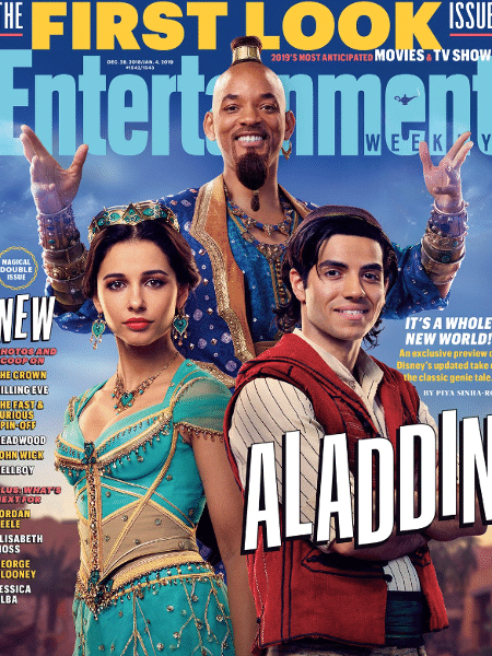 Capa da "Entertainment Weekly" destaca "Aladdin" - Reprodução/EW