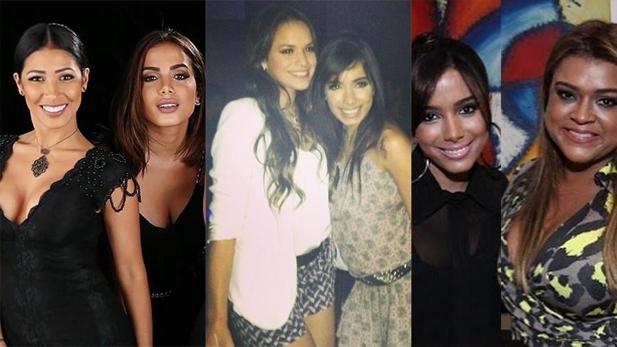 Anitta com Simaria, Bruna Marquezine e Preta Gil - Reprodução