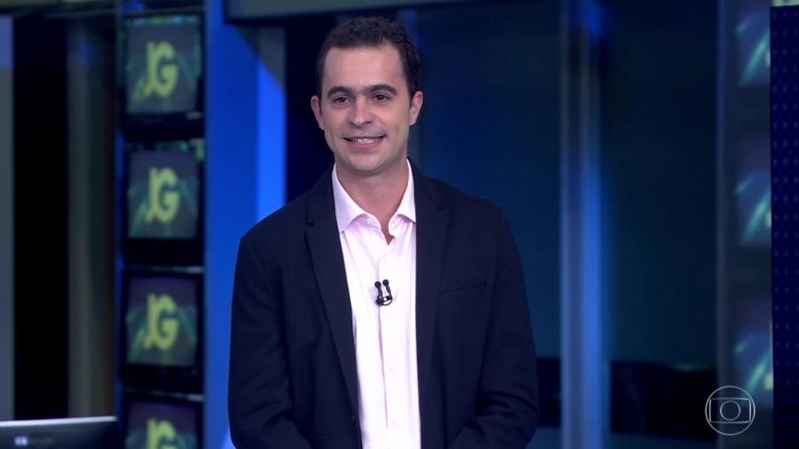 Guilherme Pereira estreia como apresentador do bloco de esportes do Jornal da Globo - Reprodução/TV Globo