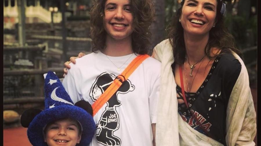 Luciana Gimenez e os filhos: Lorenzo e Lucas - Reprodução/Instagram