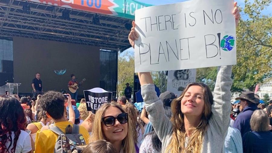 Gisele Bündchen no protesto global Climate Strike - Reprodução/Instagram