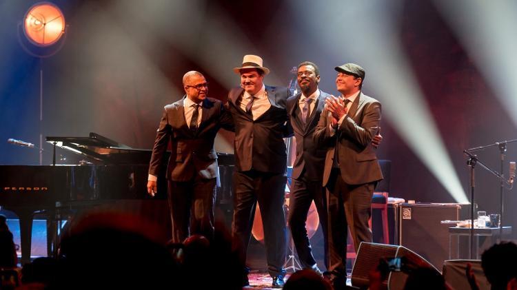 Sidão Santos (baixo), Daniel Jobim (piano), Seu Jorge (voz) e Adriano Trindade (bateria) - Edu Defferrari - Edu Defferrari