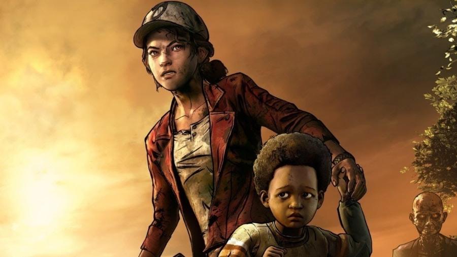 Clementine e AJ em arte da última temporada de "The Walking Dead", da Telltale - Reprodução