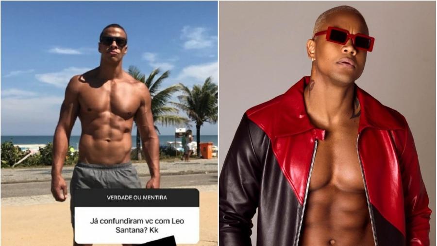 Thiago Oliveira e Leo Santana: apresentador é confundido com cantor - Reprodução/Instagram