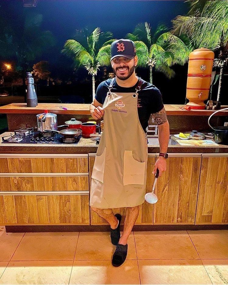 Churrasqueira da mansão do sertanejo Rodolffo, do "BBB 21", em Goiânia - Reprodução / Instagram