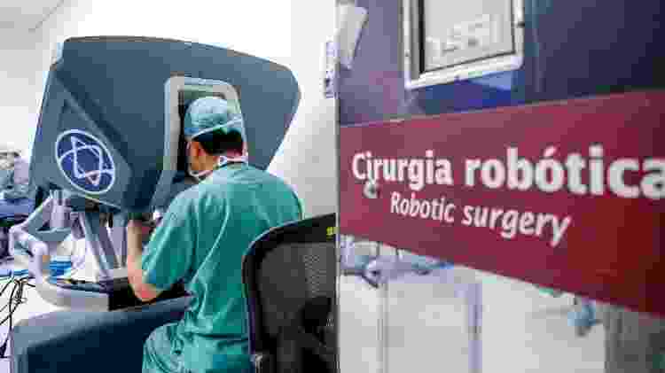 Cirurgia robótica de tireoide no Einstein 1 - Divulgação/Hospital Albert Einstein - Divulgação/Hospital Albert Einstein