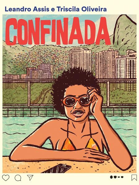 Confinada, livro de Leandro Assis e Triscila Oliveira, será lançado na segunda (8). Tirinhas do Instagram chegam às livrarias com debate sobre desigualdade racial e social - Divulgação